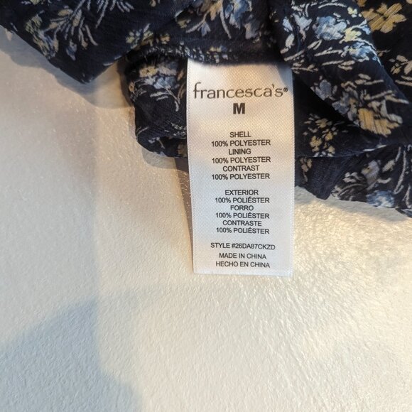 Miami for Francesca Cropped Top Size Medium in Navy - Picture 7 of 9